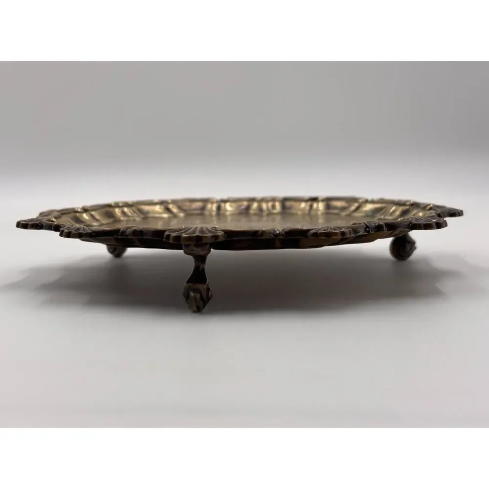 EPNS Silverplate Footed Salver Bailey Banks Biddle Engraved Waiter Tray